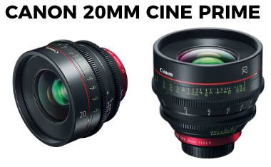 New Canon Cinema prime CN-E20mm T1.5 L F lens